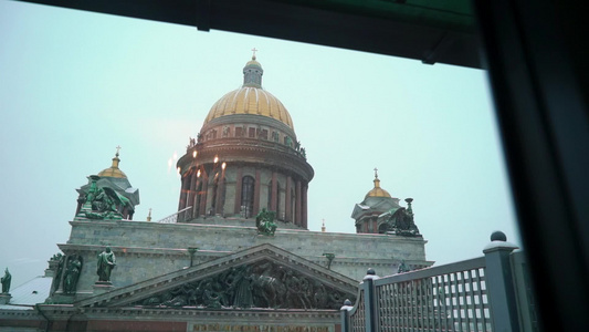圣彼得堡的伊萨克斯大教堂视频