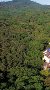 航拍南京4A景区栖霞山栖霞寺景区视频