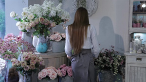 花店的花朵花卉22秒视频