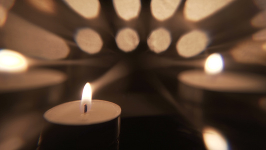 艺术蜡烛运动背景视频