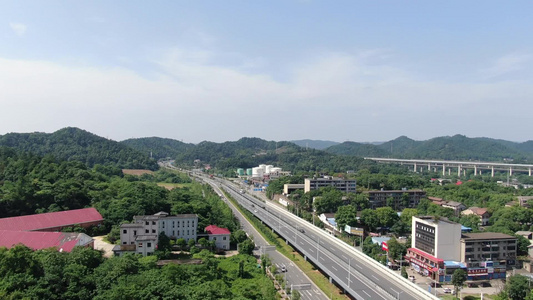 航拍湖南湘潭昭山风景区4A景区视频