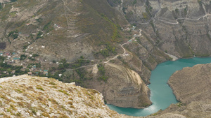 俄罗斯苏拉克峡谷的全景26秒视频