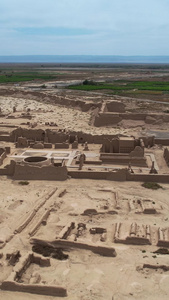 航拍4A景区世界文化遗产高昌故城遗址视频旅游目的地视频