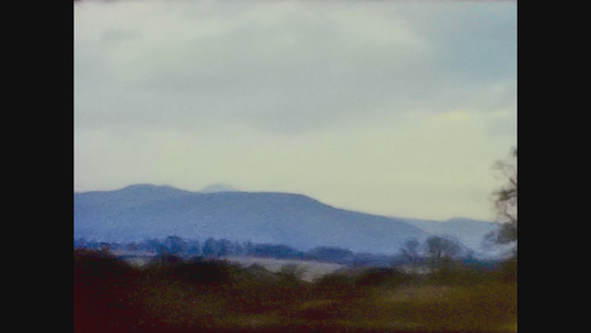 1966年统一王国英国山地景观视频