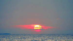 海中日落时的太阳8秒视频