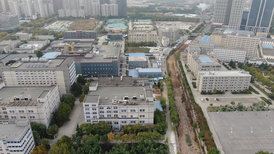 山东济南城市地标建筑城市发展航拍视频