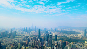 航拍深圳城市建设28秒视频