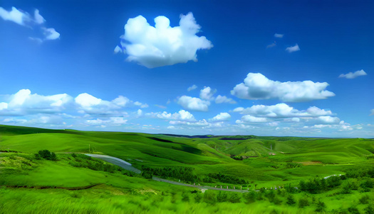 内蒙古草原夏季风光视频