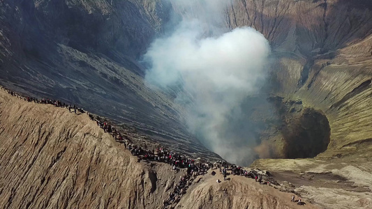 印地安尼西亚活火山视频