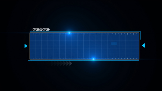 4k科技边框字幕背景动画元素带通道视频