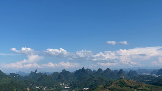 桂林山水风光延时素材视频