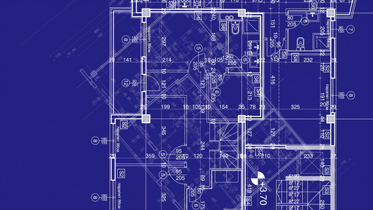 抽象建筑背景蓝图房屋计划视频