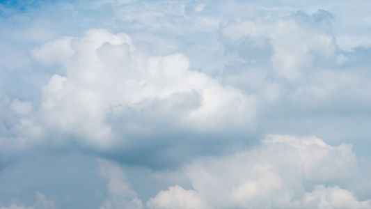 蓝天白云天空天气晴朗延时摄影视频