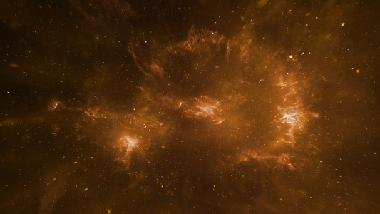 4K金色粒子年会星空背景视频