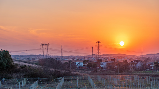 夕阳西下视频