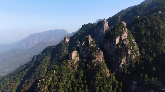 航拍国家级旅游风景区黄山视频视频