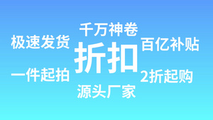 购物节快闪促销宣传pr模板21秒视频