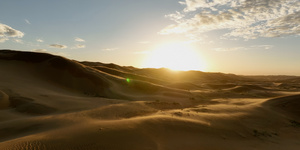 新疆内蒙沙漠日落夕阳黄昏10秒视频