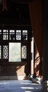 古风建筑中国窗户室内设计光影斑驳唯美视频