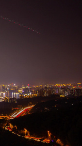 重庆南山涂山观景台 渝中区南岸区夜景 重庆长江夜景两江 交汇渝中半岛夜景视频