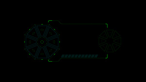 科技感多边形组合字幕条10秒视频
