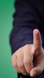 食指指纹点击商务科技男性视频合成黄种人视频
