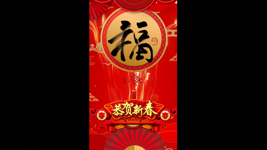 简约时尚新年祝福AE模板视频