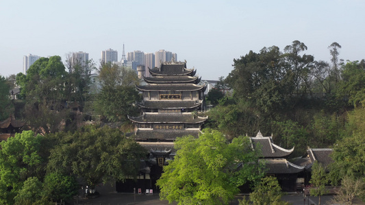 重庆潼南大佛寺风光视频