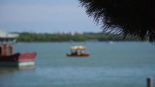 【镜头合集】昆明湖湖水景区游船划船颐和园视频