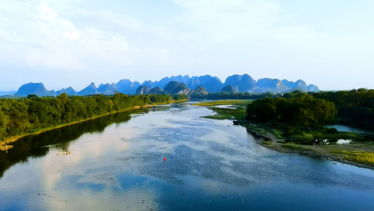 桂林山水漓江风景视频