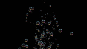 4K透明通道气泡喷射素材30秒视频