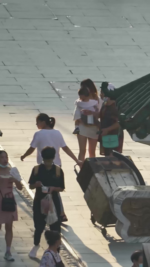 素材延时摄影航拍武汉地标美食街户部巷人物生活13秒视频