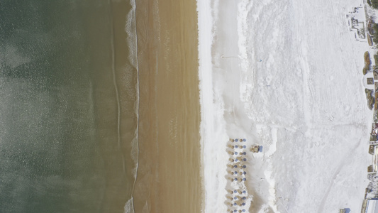 青岛西海岸新区雪景视频