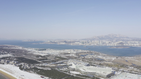 青岛西海岸新区雪景视频