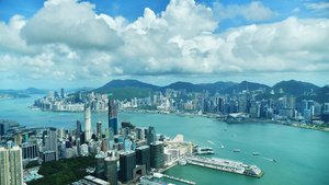 4K香港维多利亚港延时摄影16秒视频