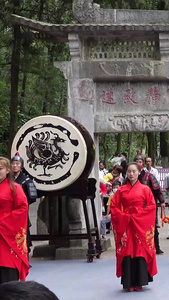 湖北襄阳古城古隆中诸葛亮卧龙遗址旅游素材【该视频无演员肖像权，请勿商用】旅游区视频