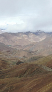 珠穆朗玛峰国家公园盘山公路航拍视频阿里南线视频