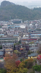 广西桂林独秀峰王城风光桂林旅游视频