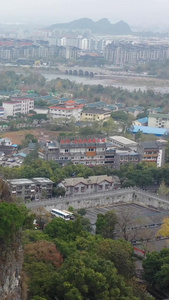 广西桂林独秀峰王城风光桂林旅游视频