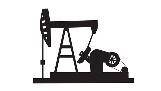 使用线条绘画动画来描述石油的简单概念视频
