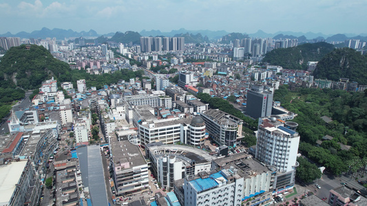 谷埠街商圈及周边建筑视频