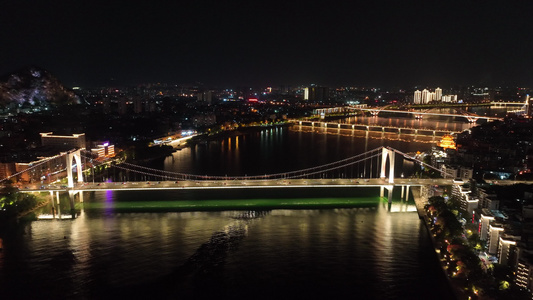 4k广西柳州白沙大桥视频