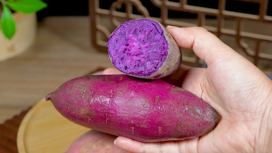 新鲜小紫薯视频