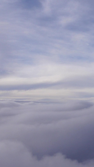 仙境幻觉万米高空云层之上俯瞰云海景观自然世界天空素材天空空镜35秒视频