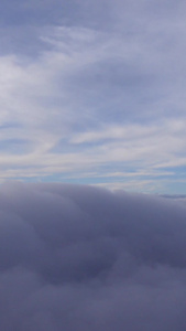 仙境幻觉万米高空云层之上俯瞰云海景观自然世界天空素材天空空镜视频
