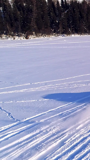 汽车飞驰在雪地上8秒视频