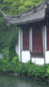 雨天的江南南方建筑古建筑视频