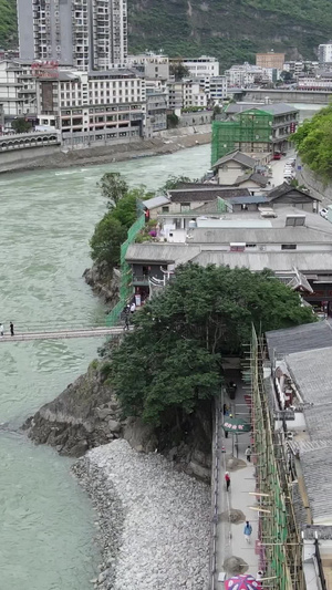 红色旅游景区泸州泸定桥红色遗址25秒视频