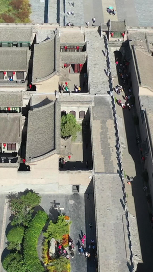 山西乔家大院古建筑群十一旅游42秒视频