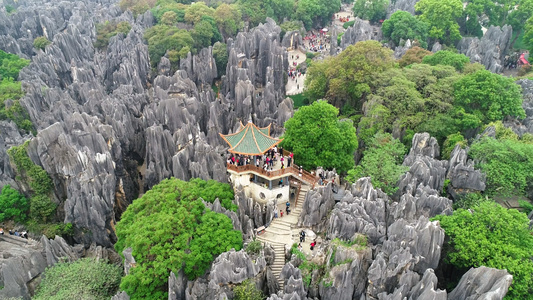 4K昆明石林风景区5A景区视频